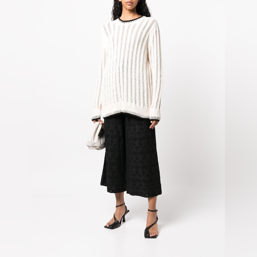 Jason Wu Crew-Neck Crochet-Knit Jumper